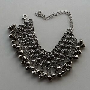 Vintage Bohemian Tribal Oxidized Silver Payal Ghungroo Jingling Bells Anklet